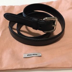 Miu Miu classic black belt